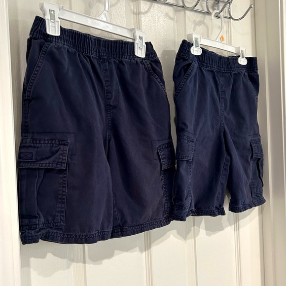 The Children's Place Boys Navy Blue Cargo Shorts Sz 10 Pull On Adjustable Waist - Picture 3 of 11